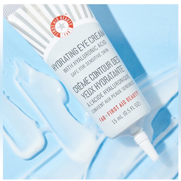 NEW FULL SIZE FIRST AID BEAUTY HYDRATING EYE CREAM WITH HYALURONIC ACID 15 ml - Picture 2 of 8